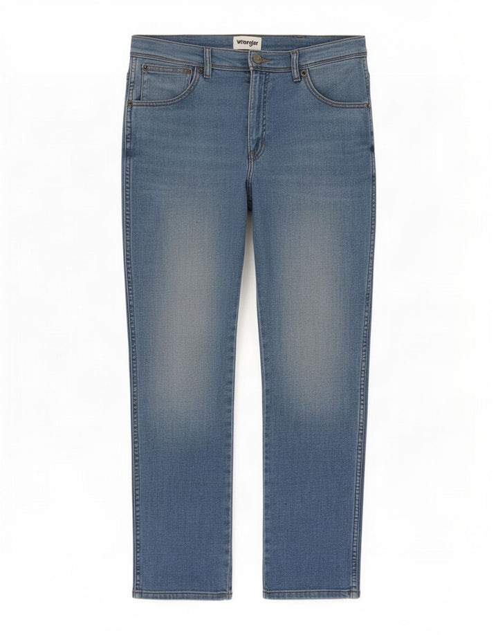 Wrangler Herre Texas Slim Jeans W33 L30 Blå Bomuld