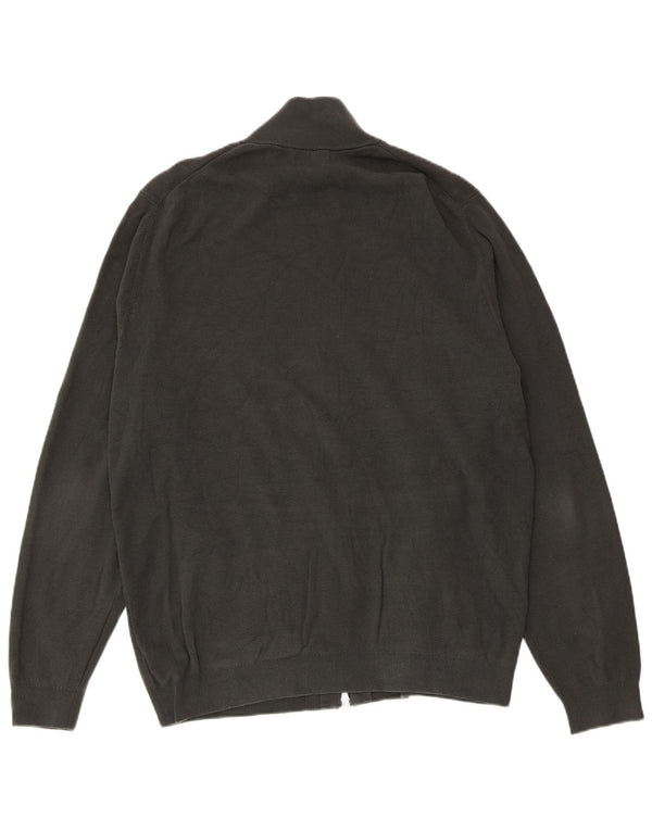 MASSIMO DUTTI Herre cardigan sweater 2XL Grå Bomuld