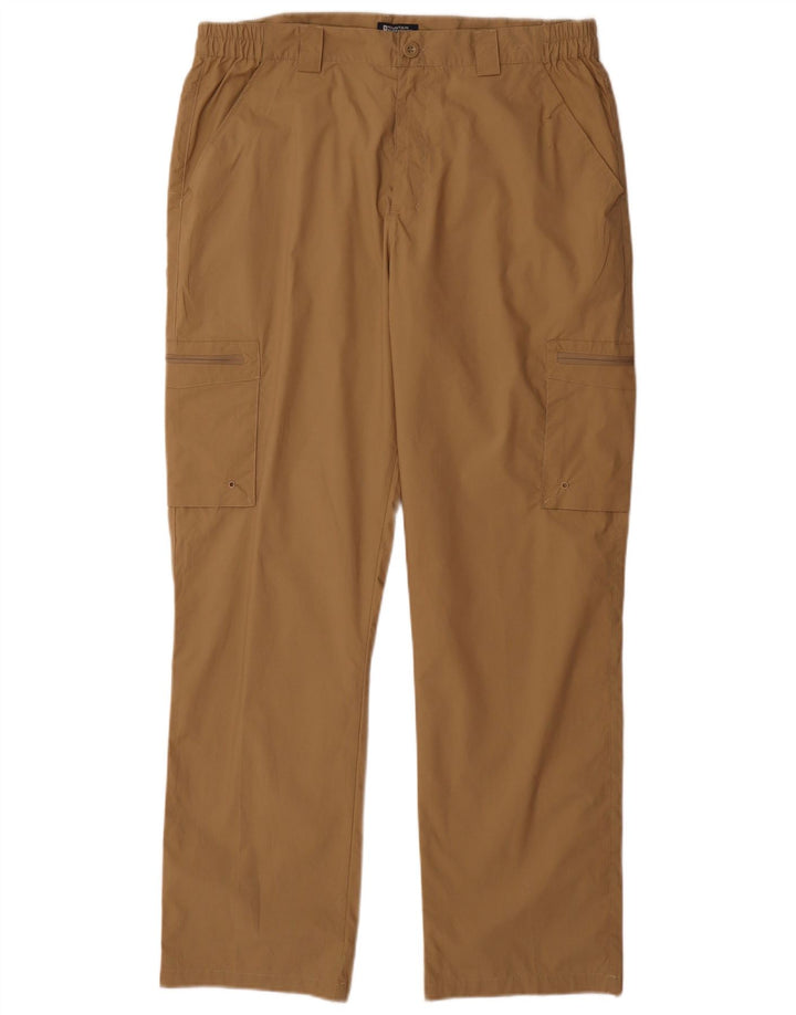 Mountain Warehouse Herre Straight Cargo Bukser W34 L33 Brun Polyester