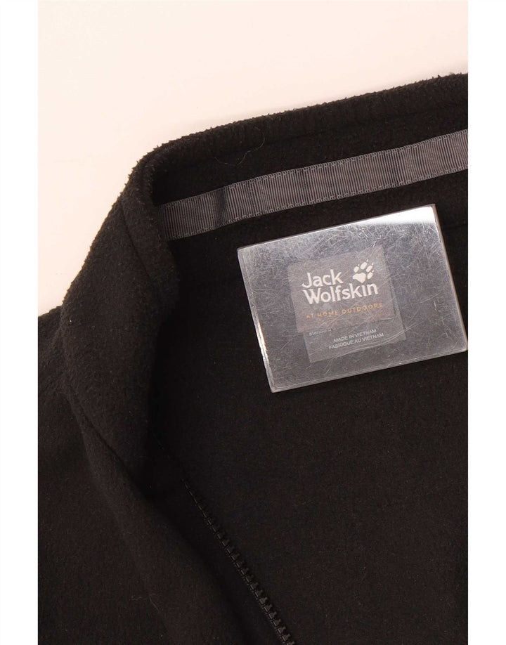 Jack Wolfskin Herre fleecejakke UK 36/38 Lille sort polyester