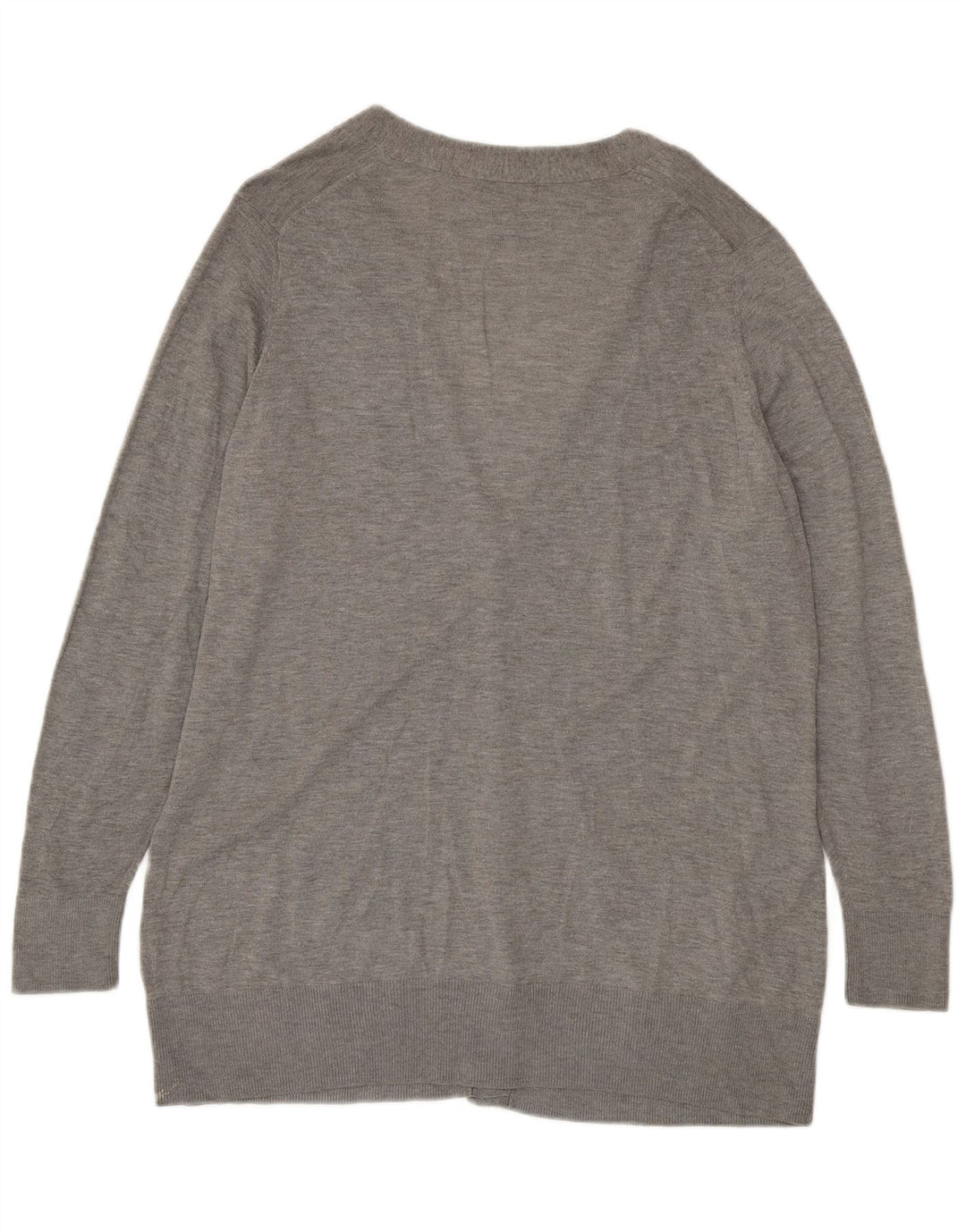 MARKS & SPENCER Dame cardigan sweater UK 22 3XL Grå Akryl