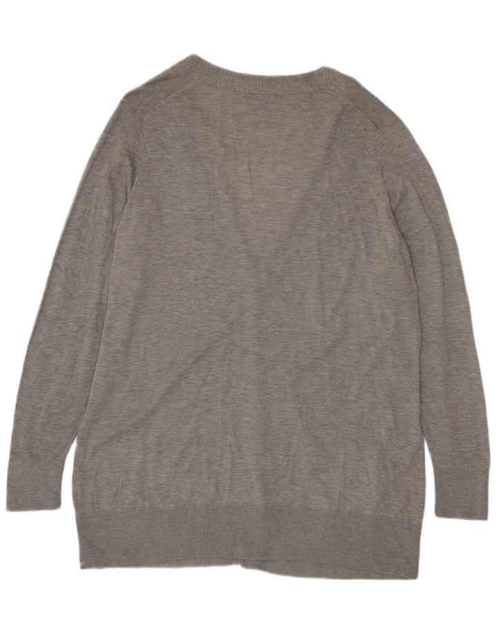 MARKS & SPENCER Dame cardigan sweater UK 22 3XL Grå Akryl