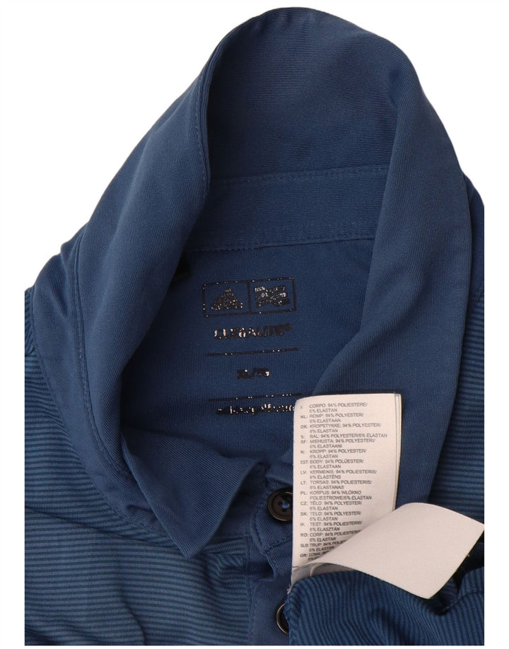 Adidas Herre Climalite Polo Shirt XL Blå Polyester