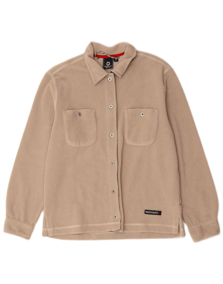 Murphy & Nye Fleeceskjorte til kvinder UK 14 Medium Beige Polyester