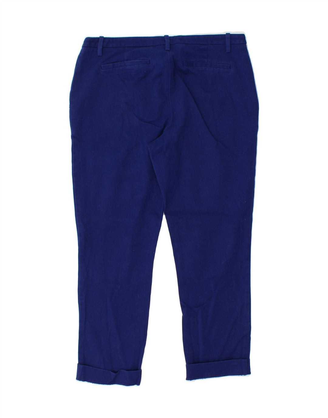 MOSSIMO Womens Slim Cropped Trousers US 10 Large W32 L25 Blue Cotton Vintage Mossimo and Second-Hand Mossimo from Messina Hembry 