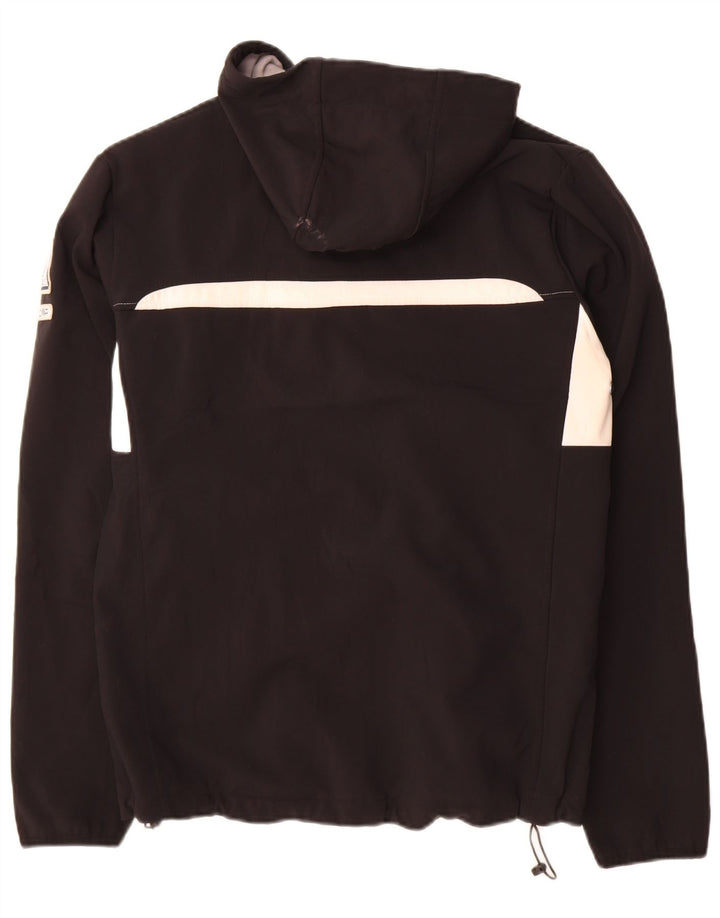 CMP Herre Hooded Windbreaker Jacket UK 40 Large Black Colourblock Polyester