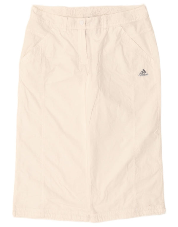 Adidas Dame Clima 365 Capri Bukser UK 12 Medium W30 L20 Hvid