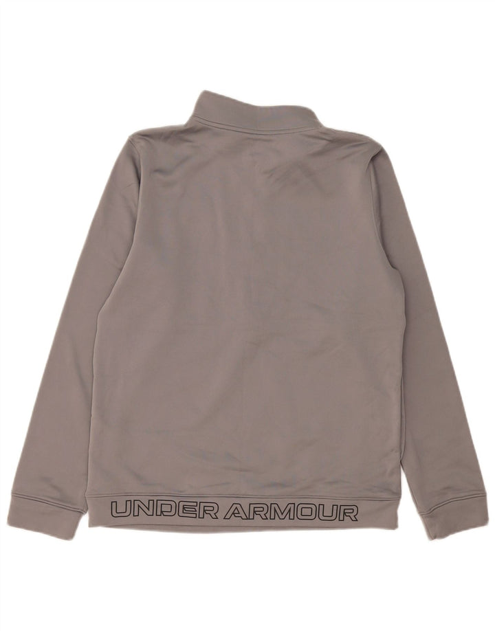 Under Armour drenge sweatshirt med lynlåshals 13-14 år XL Grå polyester