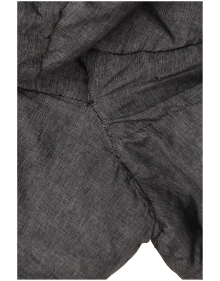 SUPERDRY Polstret frakke med hætte til kvinder UK 14 mellemgrå nylon