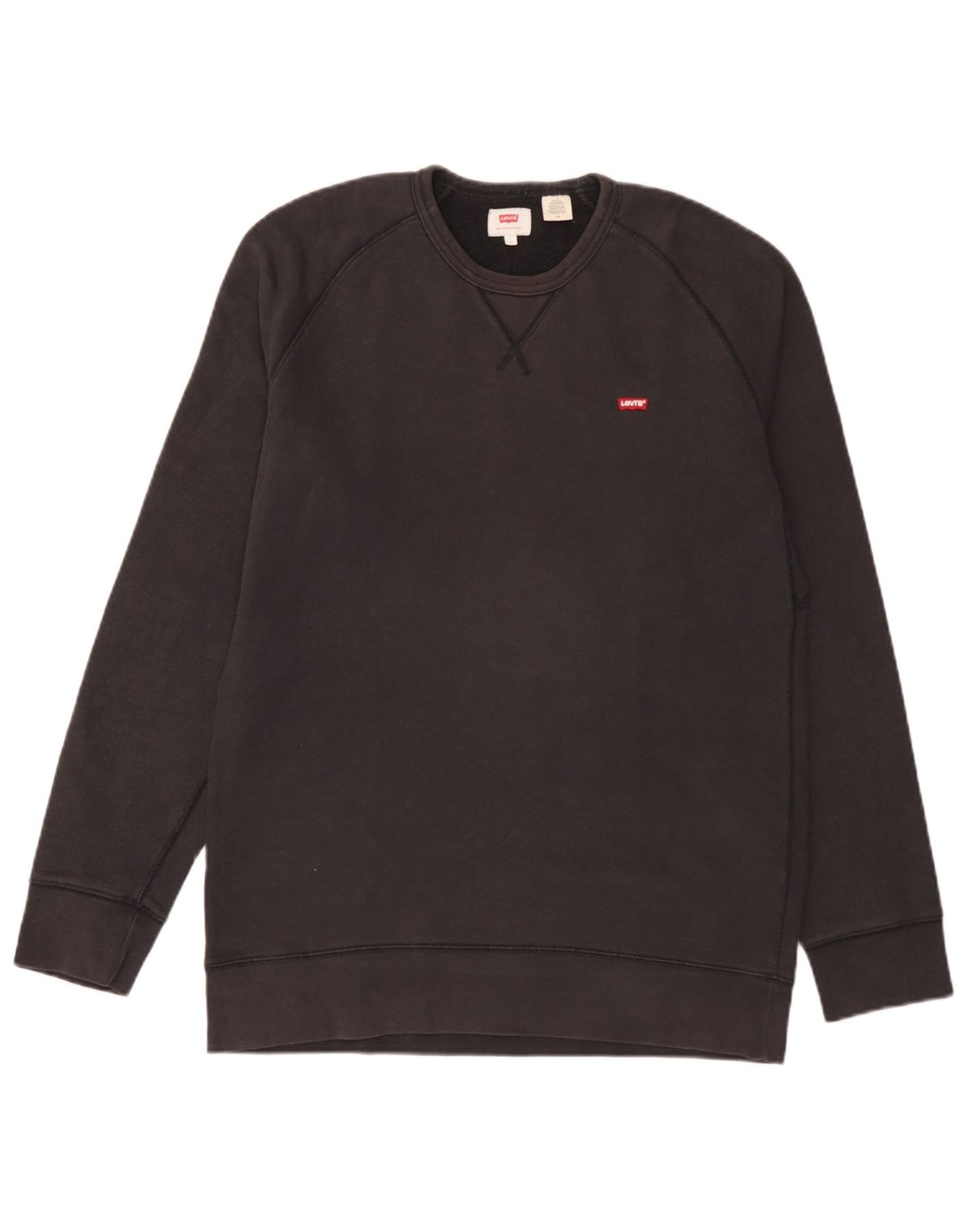 Levi's Sweatshirt til mænd, stor sort bomuld