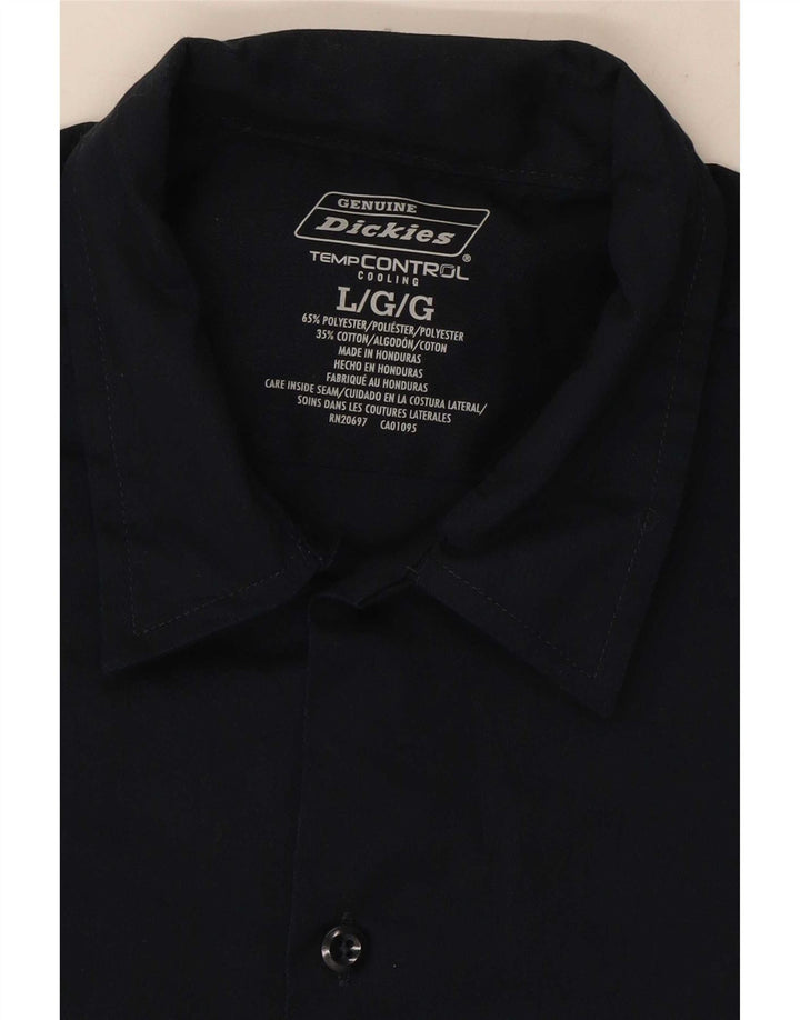 Dickies kortærmet herreskjorte Stor marineblå polyester