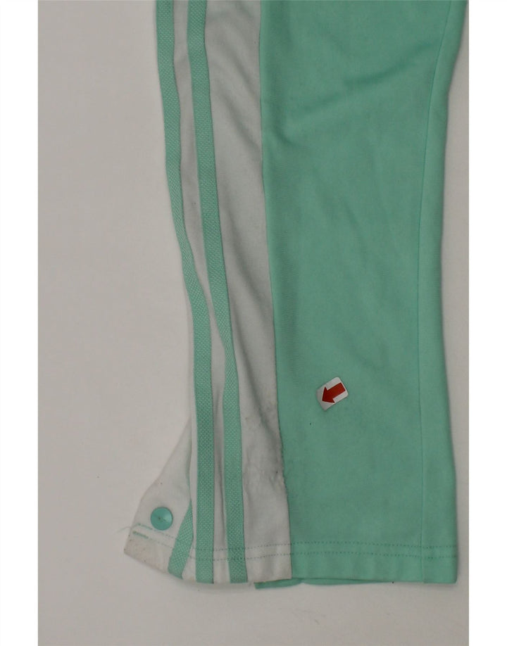 ADIDAS Girls Graphic Tracksuit Trousers 9-10 Years  Turquoise Colourblock Vintage Adidas and Second-Hand Adidas from Messina Hembry 