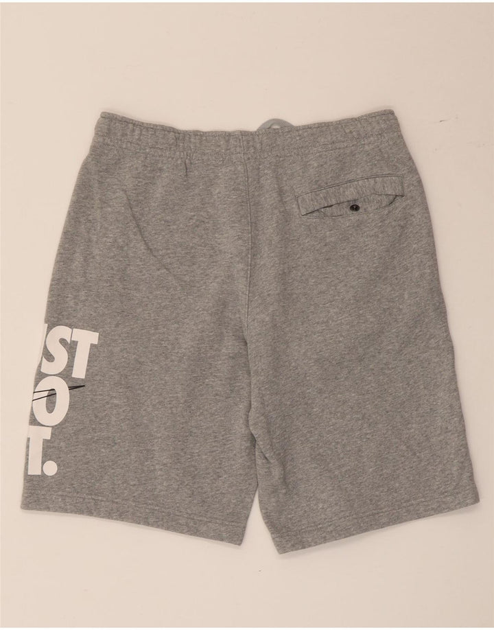 Nike grafiske sportsshorts til mænd, mellemgrå flækkede
