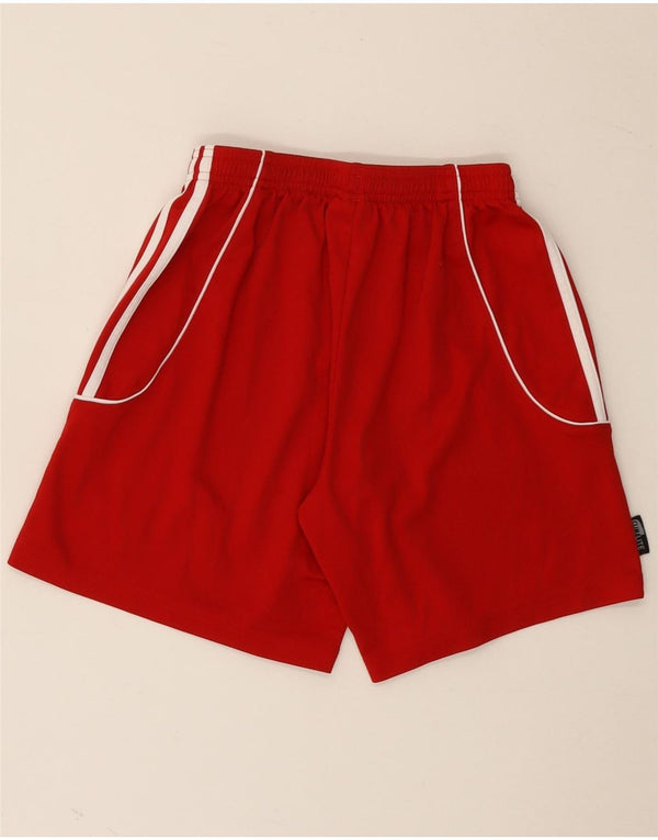 Adidas Boys Climalite Sportshorts 9-10 år XS Rød Polyester