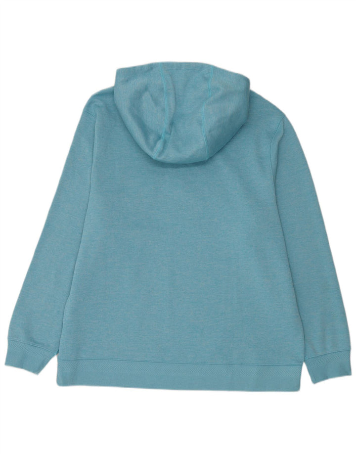 Nike hættetrøje med lynlås til mænd XL blå polyester