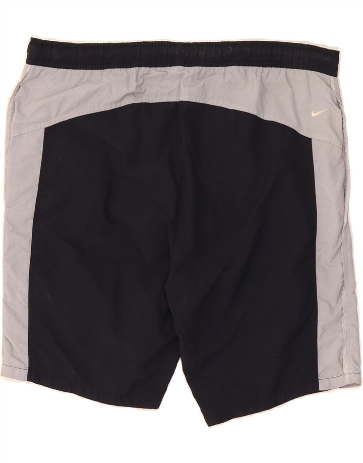 NIKE Mens Sport Shorts Medium Black Colourblock Vintage Nike and Second-Hand Nike from Messina Hembry 