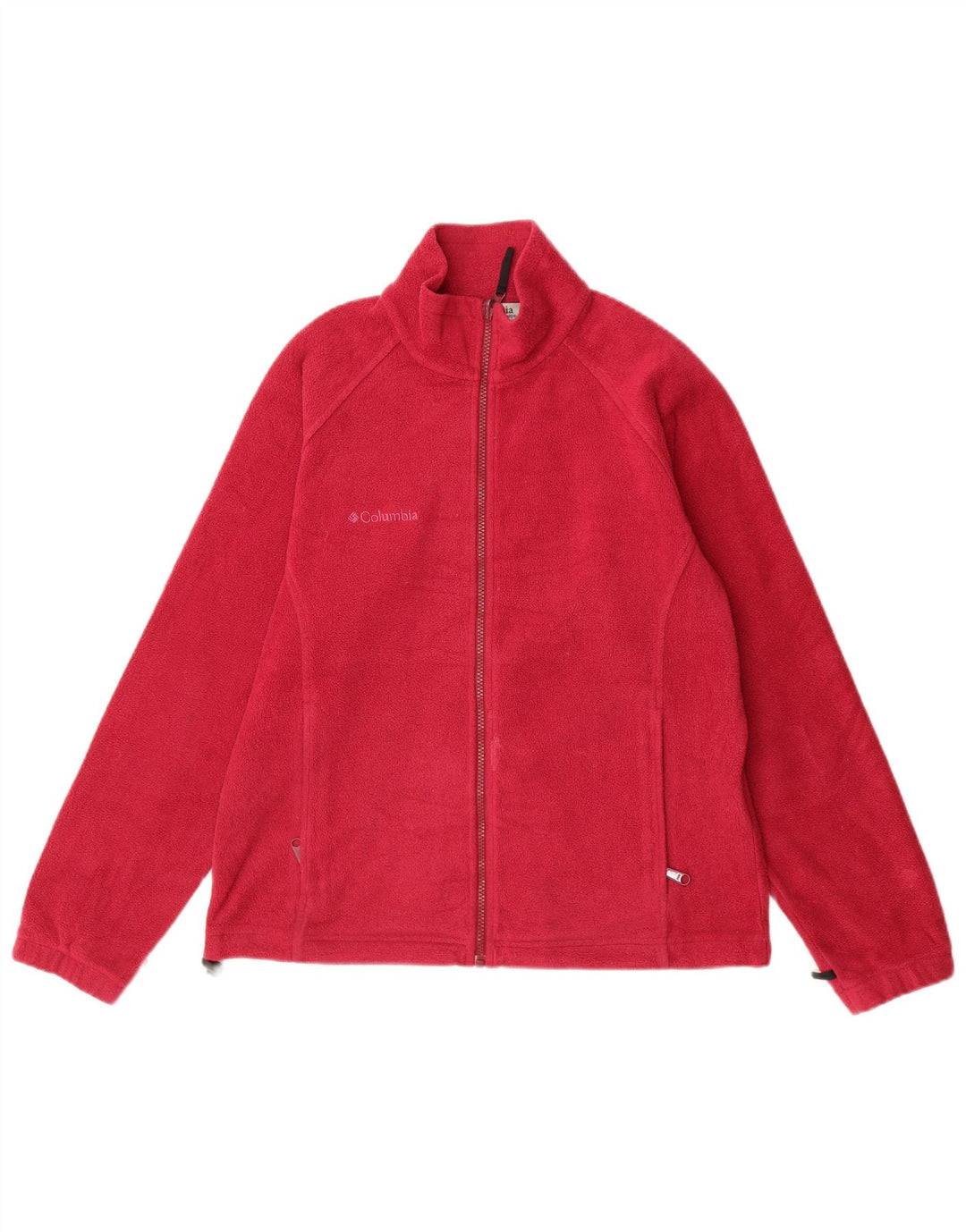 Columbia Dame Liner Fleece Jakke UK 14 Medium Rød Polyester