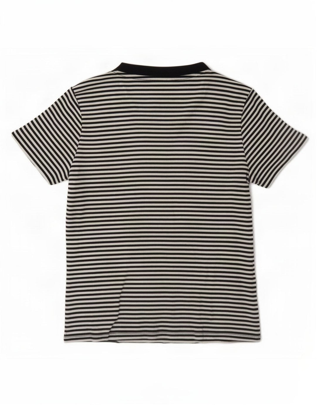 Levi's Dame T-Shirt Top UK 14 Medium Sort Nålestribe