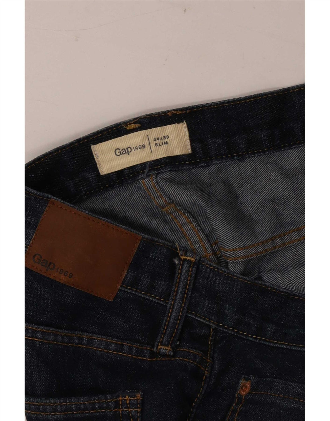 Gap Herre Slim Jeans W34 L30 Blå Bomuld