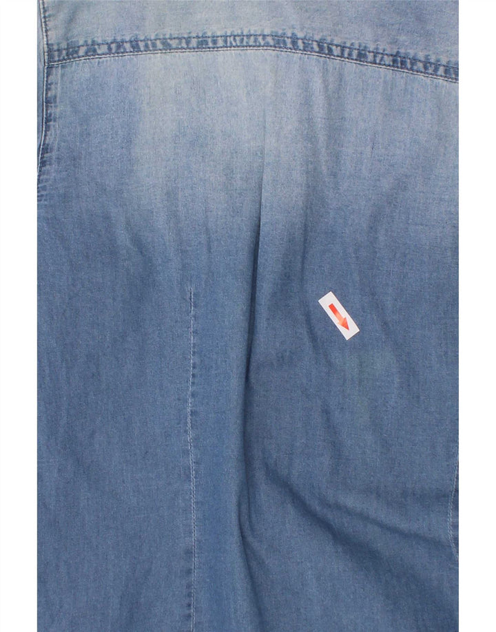 Armani Junior Drenge Denimskjorte 13-14 år Blå Bomuld