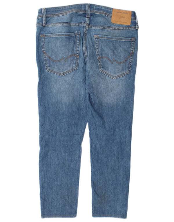 Jack & Jones Herre Tom Cropped Skinny Jeans W32 L25 Blå Bomuld