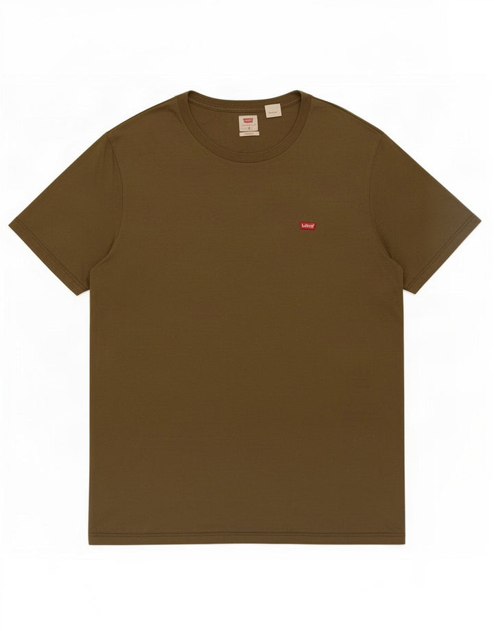 Levi's Herre Standard T-Shirt Top Medium Khaki Bomuld