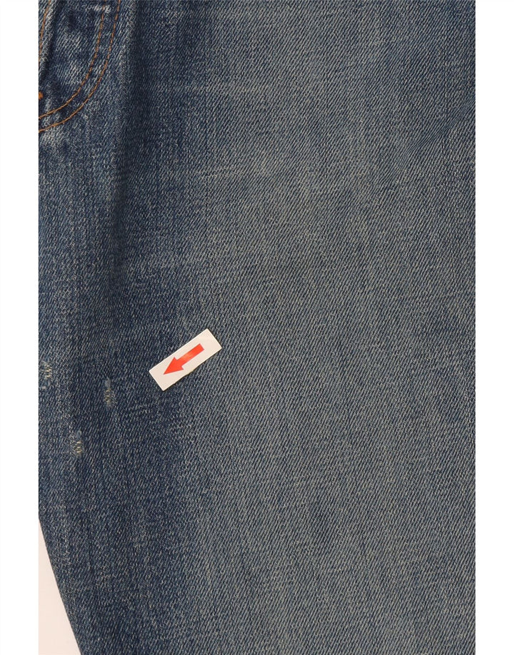 Levi's Herre 501 Distressed Straight Jeans W27 L32 Blå Bomuld