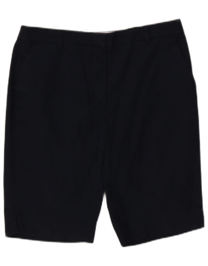 Marks & Spencer Chino Shorts til kvinder UK 12 Medium W32 Marineblå Bomuld
