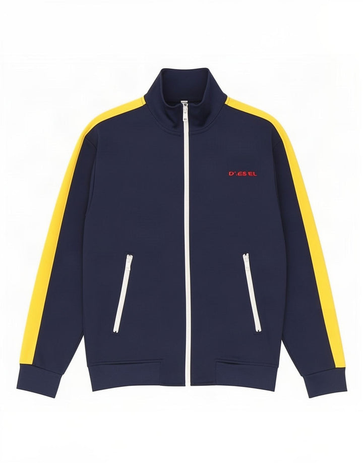 Diesel Træningsdragt til mænd Topjakke Medium Marineblå Colourblock Polyester