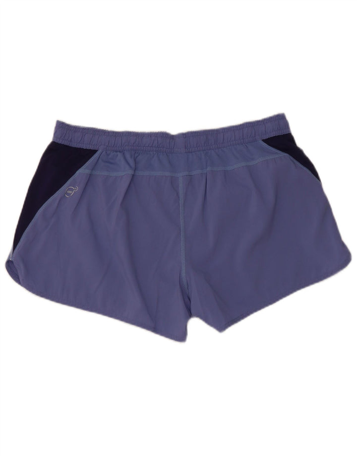 Puma Sportsshorts til kvinder UK 14 Large Purple Colourblock Polyester