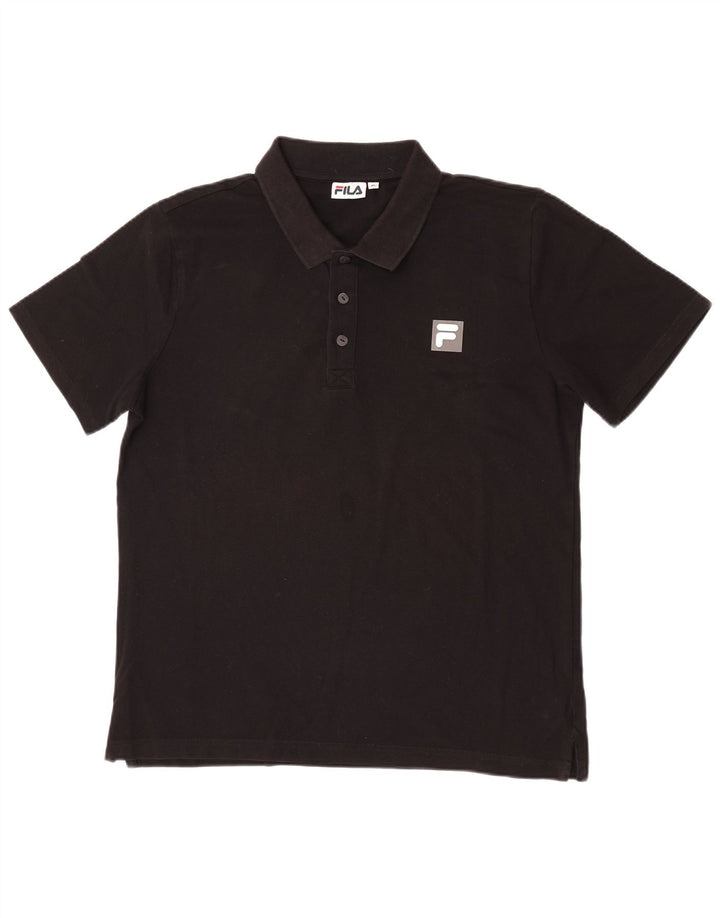Fila Herre poloshirt XL Sort bomuld