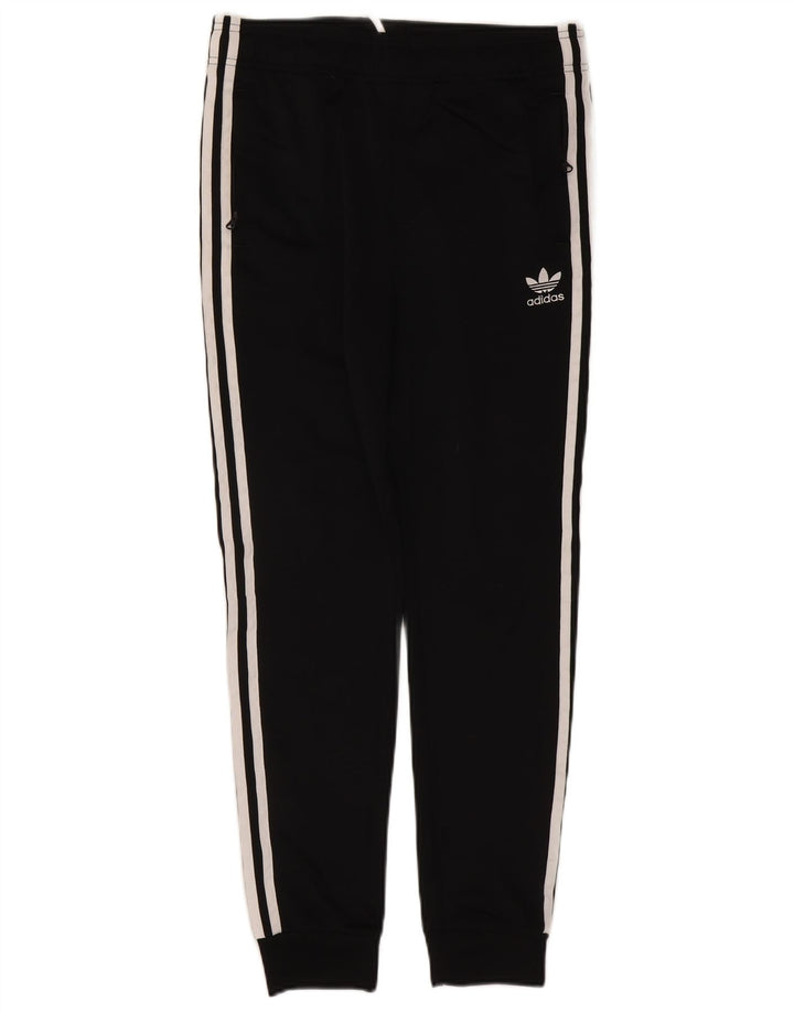 Adidas Drenge Træningsdragt Bukser Joggers 13-14 År Sort Polyester