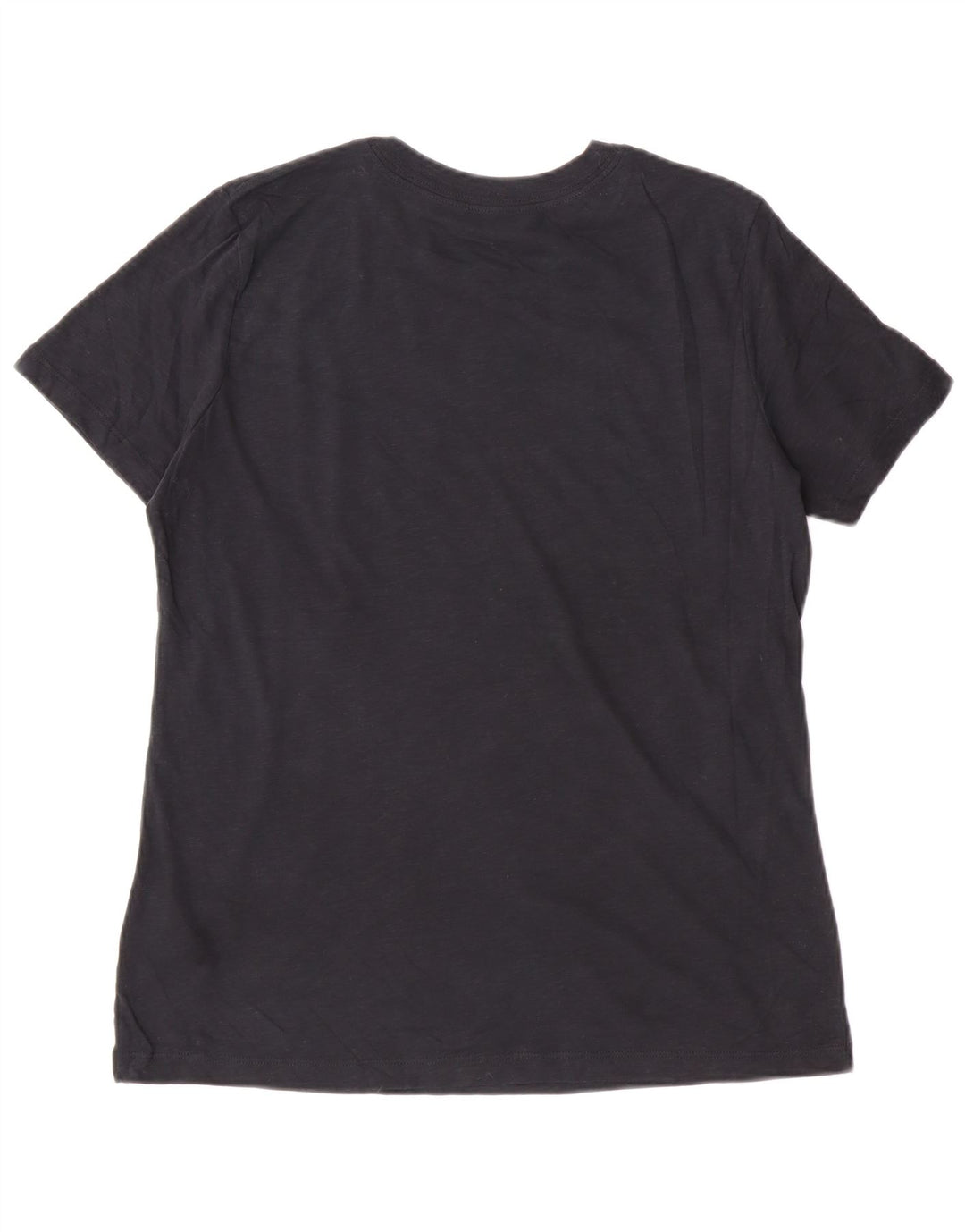 Nike Dame Dri Fit Grafisk T-Shirt Top UK 14 Medium Sort Flecked Bomuld