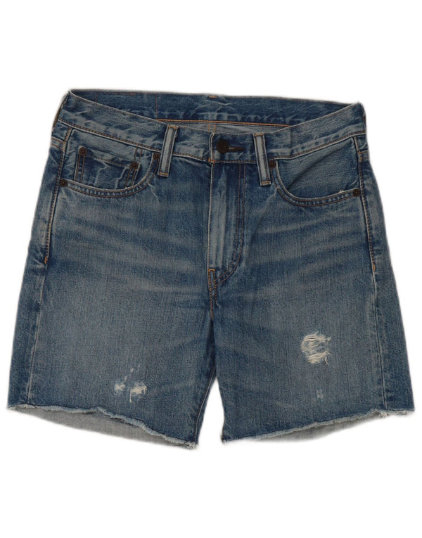 Levi's Womens 505 denimshorts W27 Små blå bomuld