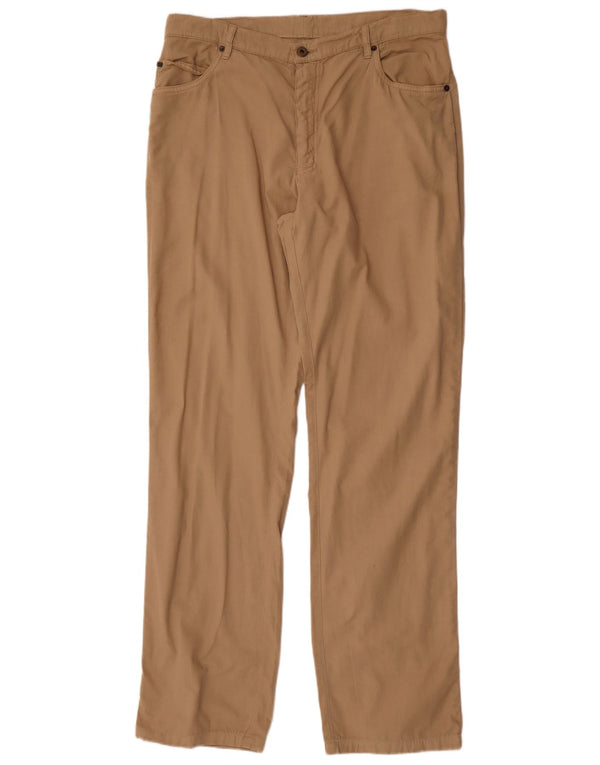Lacoste Straight Casual Bukser til mænd Størrelse 50 XL W34 L34 Beige Bomuld