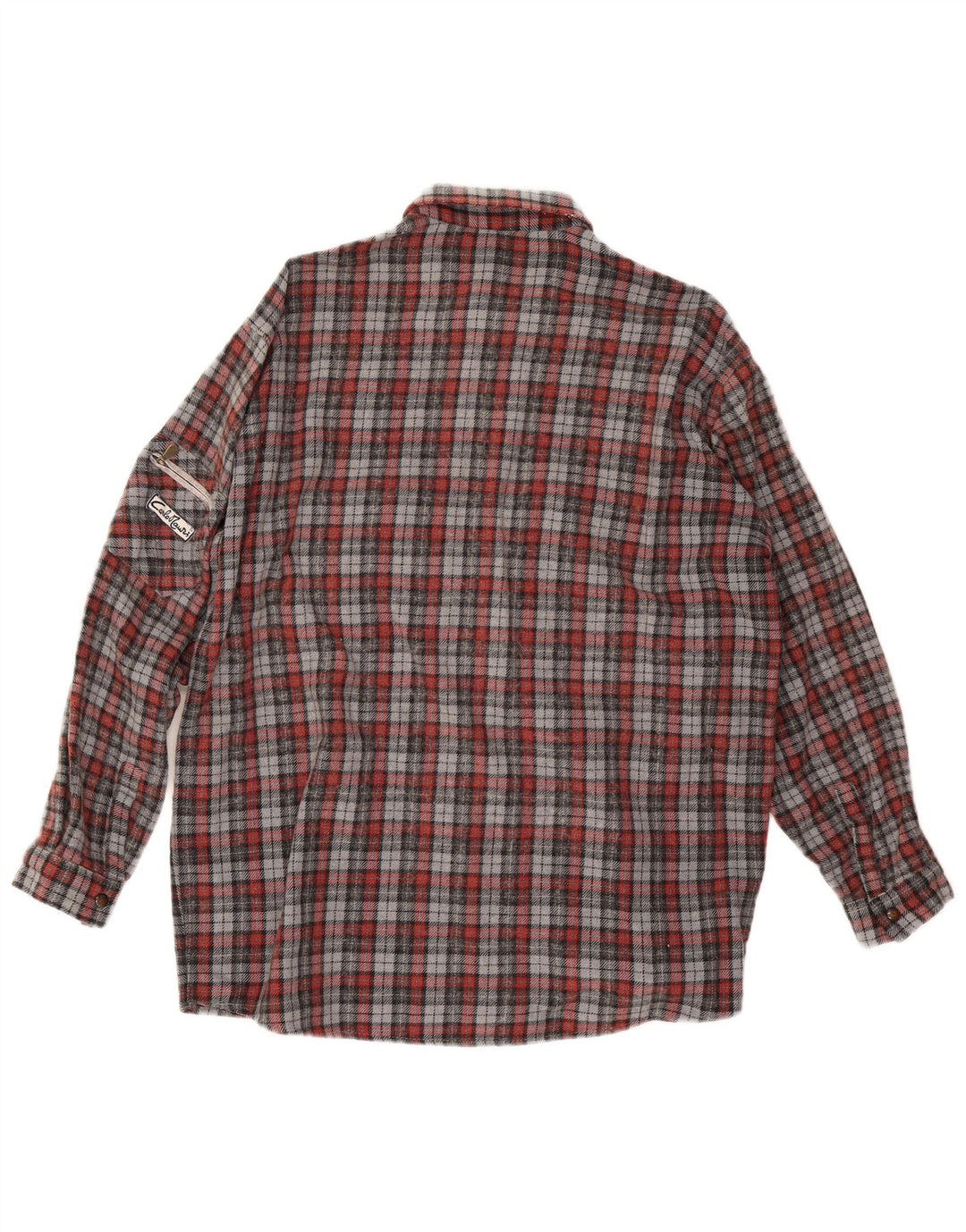 Vintage flannelskjorte til mænd, stor rød ternet