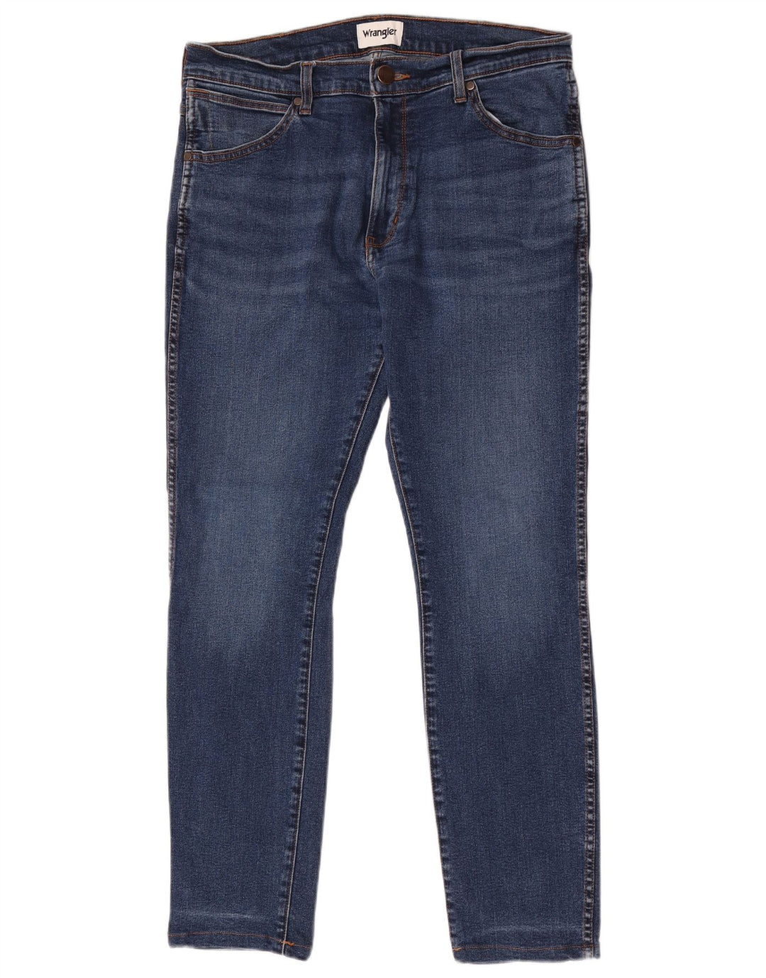 Wrangler Herre Larston Slim Jeans W33 L32 Blå Bomuld