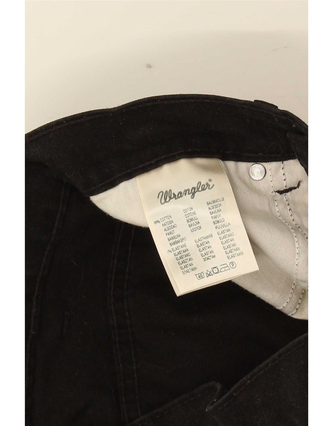 Wrangler Herre Texas Stretch Straight Jeans W30 L34 Sort Bomuld