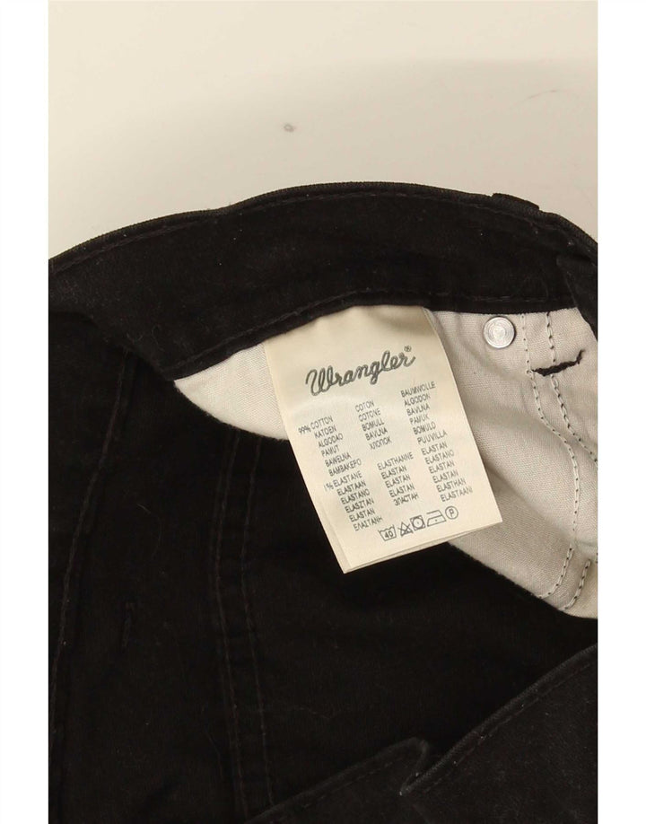 Wrangler Herre Texas Stretch Straight Jeans W30 L34 Sort Bomuld