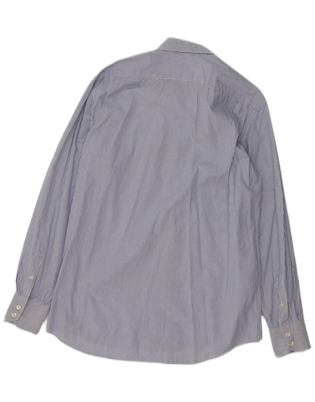 LACOSTE Herreskjorte str. 42 Large Blue Pinstripe Cotton