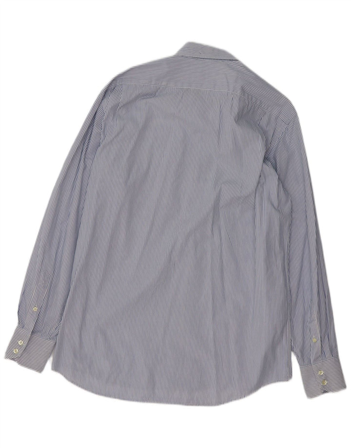 LACOSTE Herreskjorte str. 42 Large Blue Pinstripe Cotton