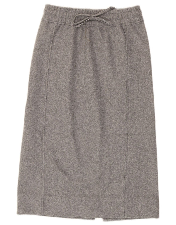 Zara Midi-nederdel til kvinder XS W24 Grå polyester