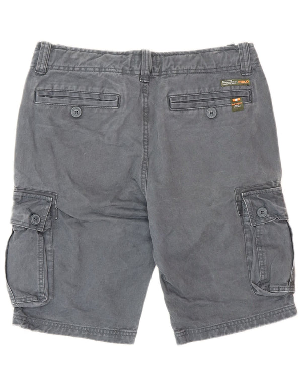 SUPERDRY Herre Cargo Shorts Medium W32 Grå Bomuld
