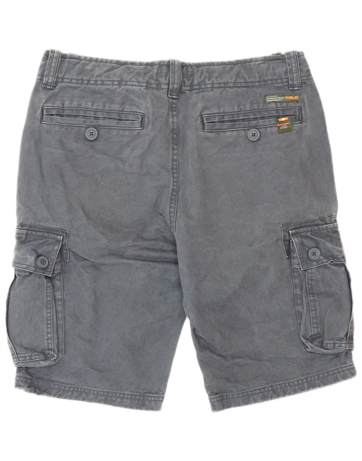 SUPERDRY Herre Cargo Shorts Medium W32 Grå Bomuld