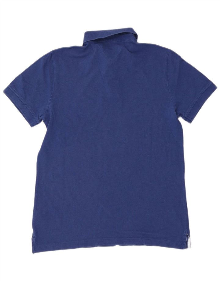 Tommy Hilfiger Herre poloshirt Medium Blue Bomuld