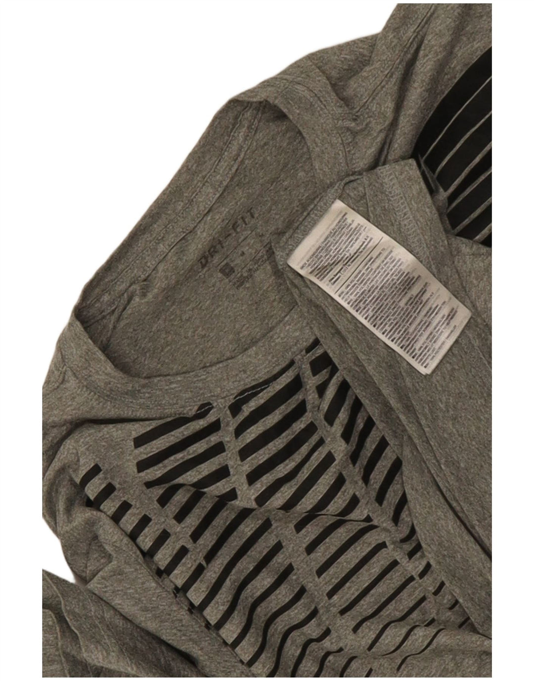 Nike Herre Dri Fit grafisk T-shirt Top Medium Grey Flecked Polyester
