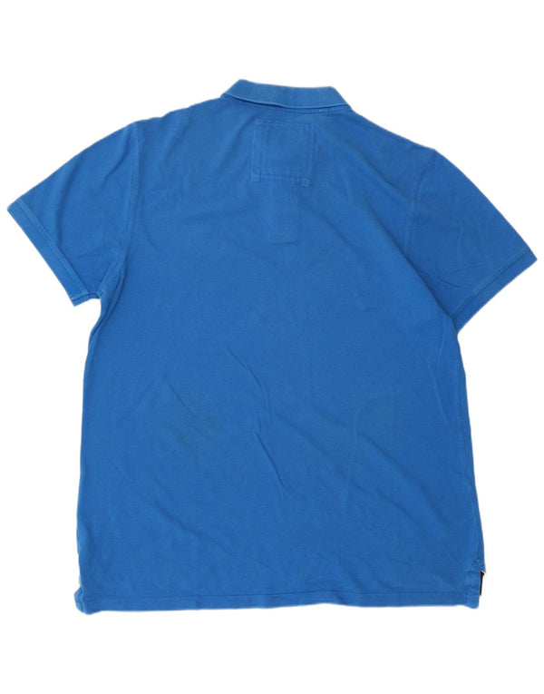 CREW TØJ Herre poloshirt XL Blå Bomuld
