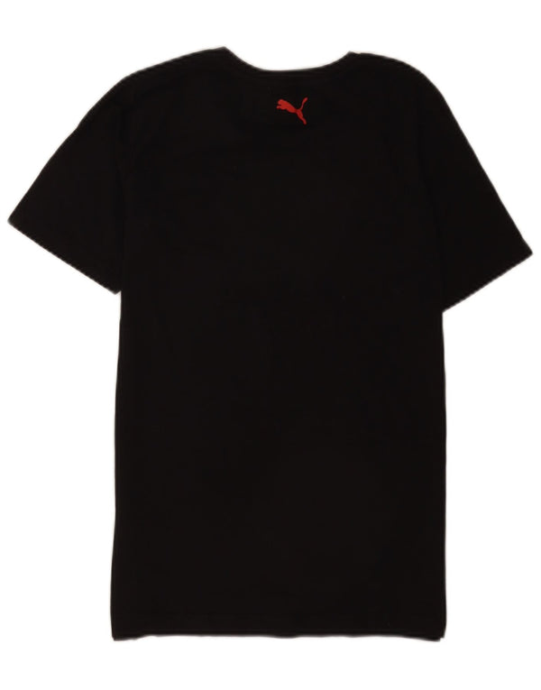 Puma piger grafisk t-shirt top 14-15 år stor sort bomuld