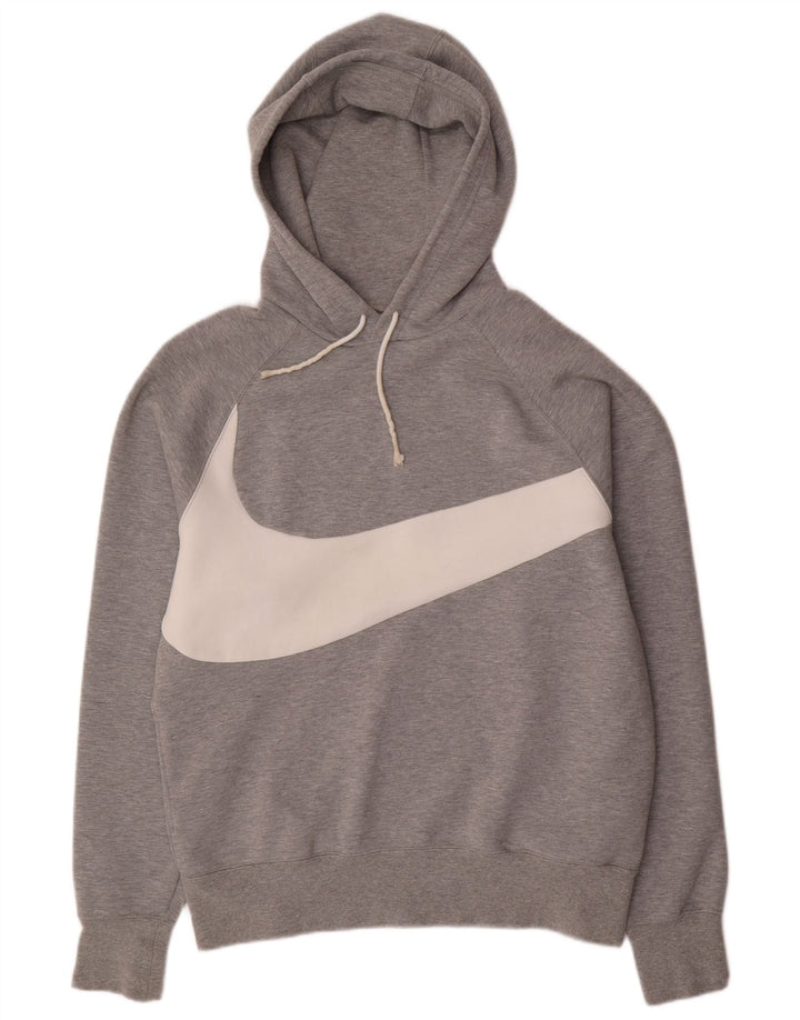 Nike grafisk hættetrøje til mænd mellemgrå bomuld