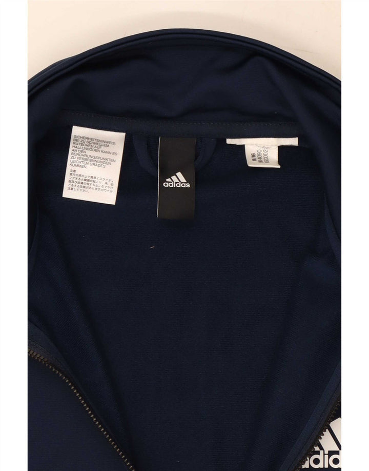 Adidas Træningsdragt til mænd, topjakke, lille marineblå farveblok